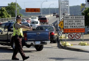 No Bicycles on MN43 Bridge