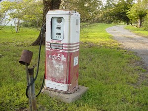 old gas pump