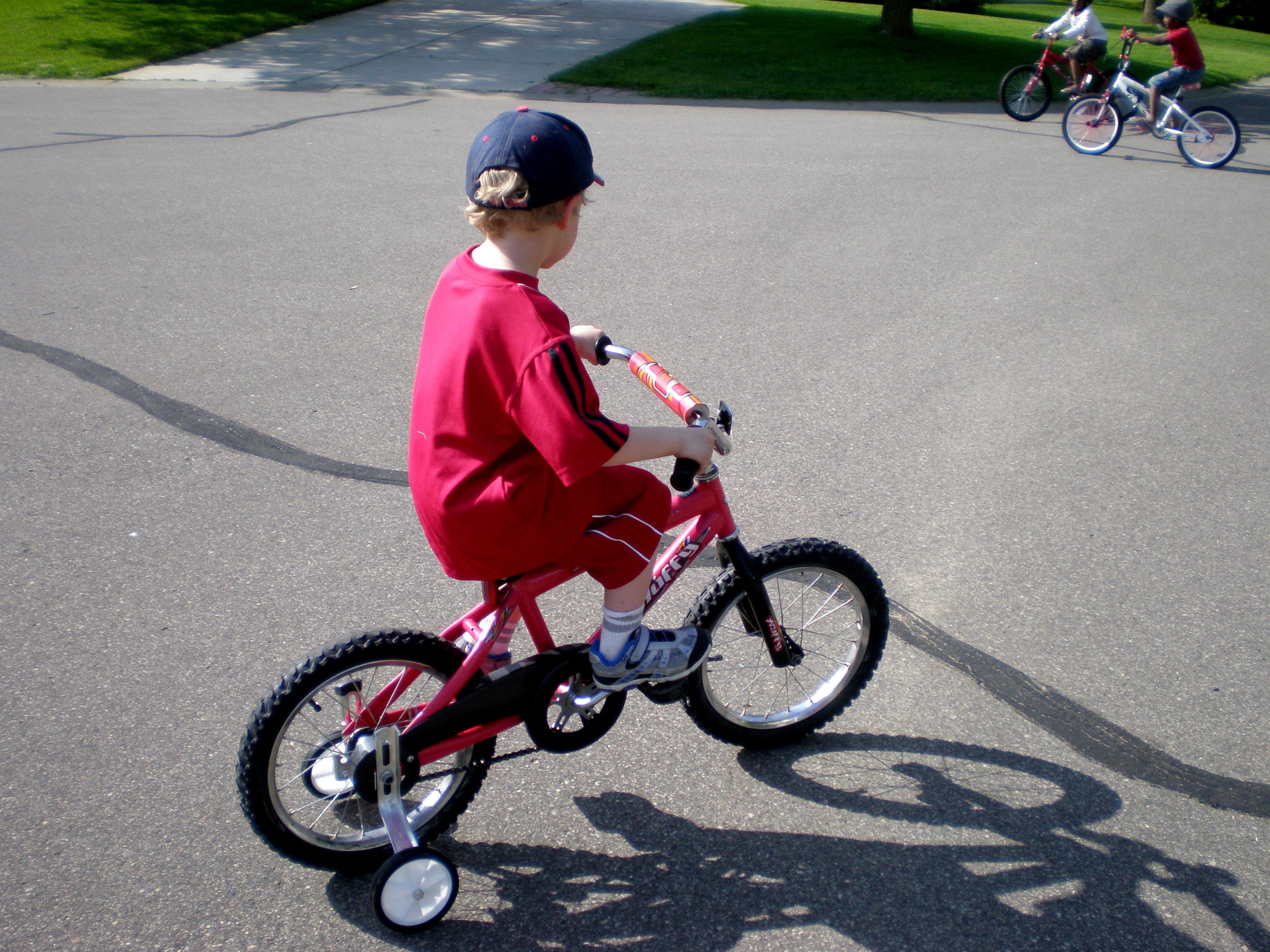 training wheels on bike